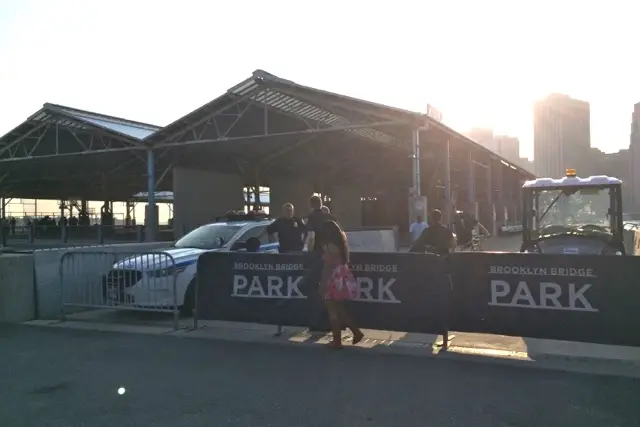 Pier 2 closed to parkgoers around 6:45 p.m. on Wednesday
